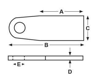 weld on steel eyeplate