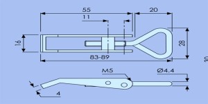 Small Overcentre Fastener