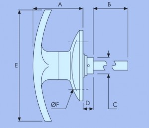 Chrome T Handle and Budget Lock