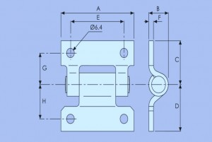 Butterfly Door Hinge Stainless