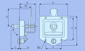 Recessed Drop T Handle Stainless
