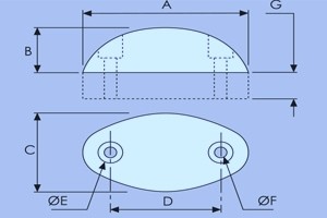 Oval Rubber Buffer